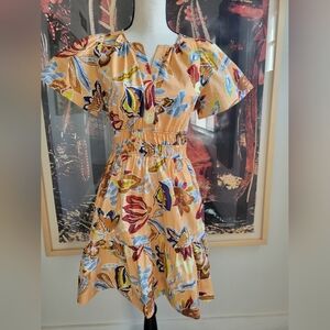 Anthropologie The Somerset Mini Floral Dress Size Xs